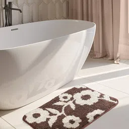 OBSESSIONS Brown & White Bath Rugs-picture-24