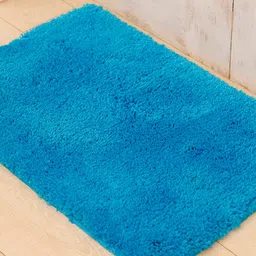 Ariana Blue Texture 1600GSM Bath Rugs image 4