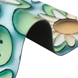 DREAM WEAVERZ Green & White 2 Pieces HD Printed 400 GSM High Water Absorbent Bath Mats image 3