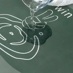 DREAM WEAVERZ Green & Grey 2 Pcs HD Printed 400 GSM High Absorbent Anti-Skid Bath Mats image 4