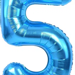 flick in Solid Number 5 Foil Balloon 32 Inch Blue Number Foil Balloon 0 to 9 Number Balloons Balloon-picture-20