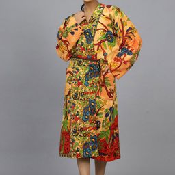 HANDICRAFT PALACE Printed Pure Cotton Bath Robe-picture-26