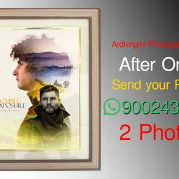 ardhingini 10x14 inch royel wooden 17 inch Wall Photo Frame, Table Photo Frame, Collage Photo Frame, Poster Frame image 5