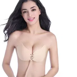 dn brothers Invisible Silicone Gel Self Adhesive Backless Reusable Stick on PushUp Bra DN383 Nursing Breast Pad image 3