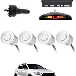 peeps store Universal 4 White Reverse Parking Sensor-PS25A469 Universal 4 White Reverse Parking Sensor-PS25A469 Parking Sensor-picture-16