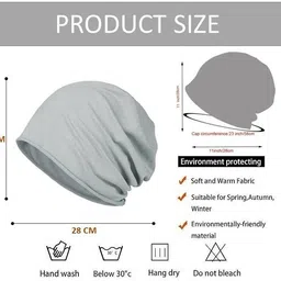 alexvyan Woven, Self Design, Printed, Solid Skull Cap image 2