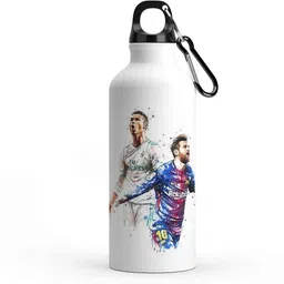 ron brando Ronaldo Printed Stylish Aluminium Sipper Water botter 600 ml Water Bottle-picture-28