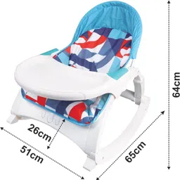 sambaby baby Rocker with Feeding Tray, Swing Chair , Music,Vibration-color may vary Rocker image 5