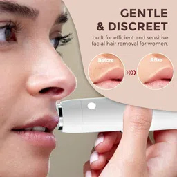 BELENZO Premium Facial Hair Remover for Women Trimmer Nose, Ear & Eyebrow Fully Waterproof Grooming Kit 180 min Runtime 1 Length Settings image 3