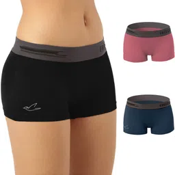 freecultr Pack of 3 Women Boy Short Multicolor Panty-picture-12