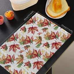 ANA 4 Pcs Green & White Printed Cotton Table Placemats image 4