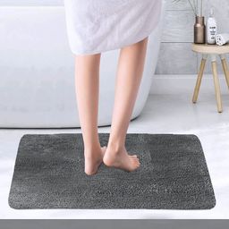 LUXEHOME INTERNATIONAL Grey Solid Anti-Skid Door Mat-picture-10