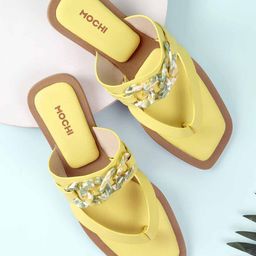 Mochi Women Embellished Mules Flats-picture-21