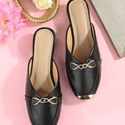 CLOG LONDON Embellished Comfort Heels Mules-picture-4