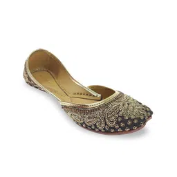 Fulkari Women Embroidered Ethnic Mojaris Flats-picture-27