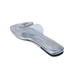 Dapper Feet-Fancy Nancy Embellished Open Toe Flats image 2