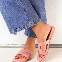 Monrow Open Toe Flats-picture-17