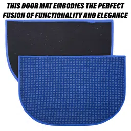Kuber Industries Maroon & Blue 2 Pieces Anti-Skid Doormats image 2