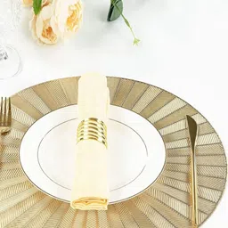 LooMantha 2-Pcs Yellow Textured Table Placemats image 3