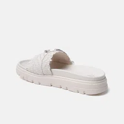 BAGATT Dalia Evo Textured Buckle Detailed Open Toe Flats image 3