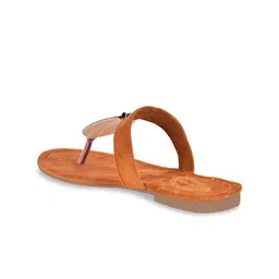 Shoetopia Women Embellished Suede Open Toe Flats image 5