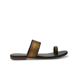 Picktoes Textured One Toe Flats image 4