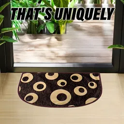 Kuber Industries Brown & Cream 2 Pieces Anti-Skid Doormat image 4