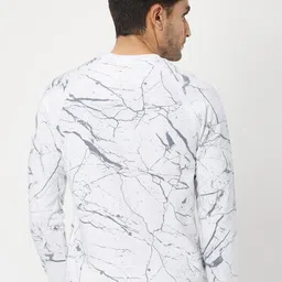 Mufti Abstract Printed Round Neck Long Sleeves Cotton Pullover Sweatshirt image 5