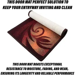 Kuber Industries Brown 2 Pcs Anti-Skid Doormat image 2