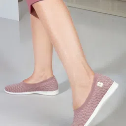 Carlton London sports Textured Round Toe Mesh Ballerinas image 3