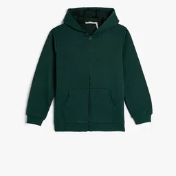Koton Boys Hooded Front-Open Sweatshirt image 1