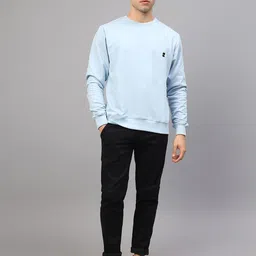 SUMISO Round Neck Long Sleeves Pullover Sweatshirt-picture-25