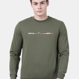 t-base Men Olive Green Cotton Sweatshirt-picture-42