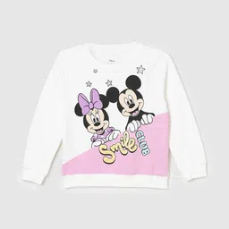 max Girls Mickey Mouse Printed Pure Cotton Pullover-picture-44