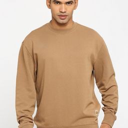 Basics Comfort Fit Cotton Pullover Sweatshirt-picture-31