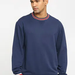 Basics Comfort Fit Cotton Pullover Sweatshirt-picture-33