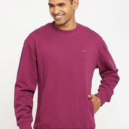 Basics Round Neck Cotton Comfort Fit Sweatshirt-picture-35