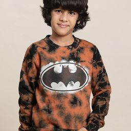 Kids Ville Boys Batman Printed Round Neck Cotton Sweatshirt-picture-46