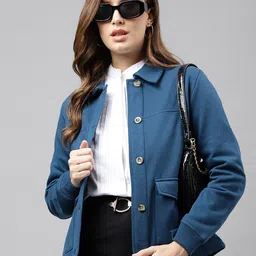 Hancock Spread Collar Fleece Tailored Jacket-picture-11