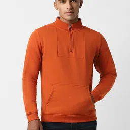 Peter England Casuals Men Red Sweatshirt-image-75