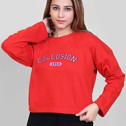 Club York Women Typography Printed Pullover Sweatshirt-picture-0