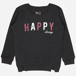 Bodycare Kids Infant Girls Typography Printed Fleece Sweatshirt-picture-40