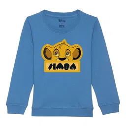 Disney by Wear Your Mind Kids Blue Printed Sweatshirt-image-57