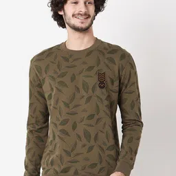 Mufti Men Plus Size Printed Cotton Sweatshirt-picture-40