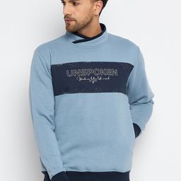 Duke Typography Printed Mock Neck Fleece Sweatshirt-picture-5
