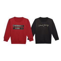 mack jonney VIMAL JONNEY Unisex Kids Pack Of 2 Typography Printed Fleece Sweatshirt-picture-45