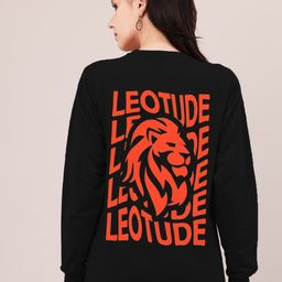 Leotude Typography Printed Fleece Pullover-picture-23