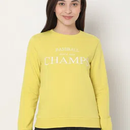 Vero Moda Women Yellow Printed Sweatshirt-picture-23