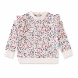 JusCubs Girls Floral Printed Cotton Sweatshirt-picture-5