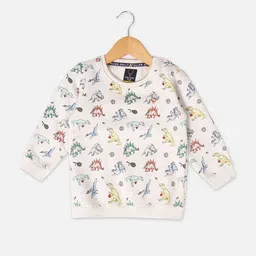 Allen Solly Junior Girls Conversational Printed Round Neck Sweatshirt-picture-27